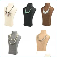 Joyer￭a Soportes Collar Collar Soporte de soporte Dise￱o agradable Busto de joyas Modelo de joyas Entrega de ca￭da 2021 Embalaje Bdejewelry Dhr7d