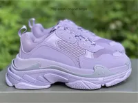 hottest triple s men women designer casual shoes platform sneakers 17FW paris Pink purple grey Bordeaux mens womens trainers sports shoe