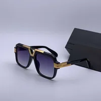 Boss Legends 664 Sunglasses Men's Black gold Blue Gradient Lenses Square Sunglasses Shades New with box253f