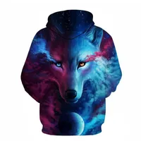Wolf Hoodies 3D Digital Printing Men Hoodies Sweatshirts 2020 Long Sleeve Casual Pullover Autumn Tracksuits Harajuku1204x