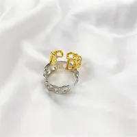 Silver Gold Loop Love Ring For Men Women Designer Couple Rings as Special Lover Gift212c