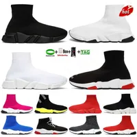 Casual Shoes Platform Mens Sock Shoe Sneakers Fashion Paris Designer Socks Speed Runner Black White Master Womens Classic Speeds Trainer