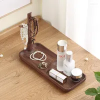 Jewelry Pouches Brown Luxury Wooden Stand Display Tray Tree Earring Necklace Ring Bracelet Holder Jewellery Storage Rack