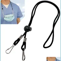 Hooks Rails Hooks Face Mask Lanyard Adjustable Length Extension With Metal Hook Chain Holder Hanger Neck Bandanas Ear Save Bdesybag Dhgcw