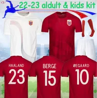 Haaland 21 22 23 Norvège Soccer Jersey 2021 2022 2023 NORUEGA ODEGAARD ​​BERGE KING CAMISETAS DE FUTBOL UNIFORMES DE FOOTBALLS DE FOOTBALL
