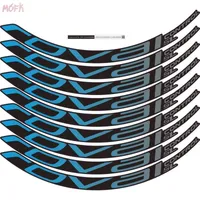 Bike Groupsets 9pc set Pvc Roval Control SL Bicycle Stickers Mountain 29 Inch 25mm Width Rim Wheel Set Color Sticker MTB Decals DIY 221008