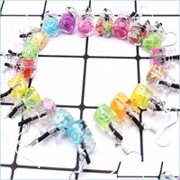 Charms Charms 1Pair Fruit Drink Glass Bottle Earring Cabochon Handmade Making Accessories Jewelry Diy Necklace Keychain D Dhgirlsshop Otkj9