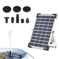 Садовые украшения DIY Solar Water Pump Kit 5W Fountain для птичьего ванного патио и