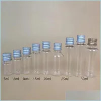 Depolama Kutuları Kutular Saklama Kutusu Ev GÜNEŞLERİ 25ML Şeffaf/Beyaz Mini Plastik Pet Şişe Kimyasal Şişe Reaktif Konteyneri DHI1S