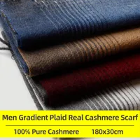 Scarves Gradient Cashmere Scarf For Women Men Plaid Ladies Winter Warm Long With Tassel Shawl Wraps