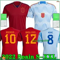 23 Spains 22 Soccer Jersey 2022 2023 Home Away Jerseys Morata Pedri Ferran Torres Gavi Koke Azpilicueta Sports Football