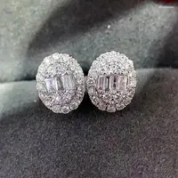 Stud Earrings CAOSHI Brilliant Zirconia Female Wedding Accessories With Oval Shape Design Exquisite Women Daily Life Jewelry