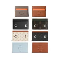 Latest lady Hermee with box wallets Coin Purses Luxurys card holder designer CL Women&#039;s Mens gift hollow out wallet Genuine Leather porte carte card Holders key pouch