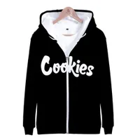 Cookies 3d impreso con cremallera para mujeres/hombres sudadera sudadera harajuku streetwear hip hop chaqueta con capucha de chándal masculina