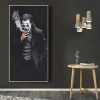 КАНВАСА живопись современный стиль красивый мужчина Джокер Фильм Плакат Стена Арт -Арт Плакат и Печать настенных картинки для украшения гостиной