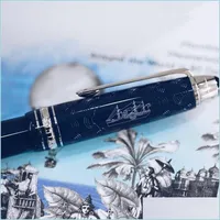 Ballpons Pension Promoção Preço de alta qualidade Azul / preto Roller de caneta Bola requintada papelaria de escritório 0,7 mm Brhome otfzk