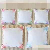 Travesseiro impressão de travesseiro em branco Caso de fibra de poliéster DIY Pillowslip têxteis de renda de renda ER Non Core Bedding Supplies 6sx BB DHES9