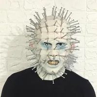 Party Masks Hellraiser Pinhead Horror Carnival Mascaras Head Nail Man Movie Cosplay Halloween Latex Scary Spoof Props 221007