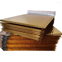 Geschenkwikkeling 30 pc's/veel verschillende specificaties Gold Pated Paper Bubble Envelures Tassen Mailers Gedekte envelop mailingtas
