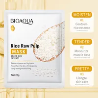 Bioaqua Face Care Sheet Masques Rice Nourisant Hydrating Female Femed Facial Beauty Produit pour la peau cor￩enne Une ￩tape