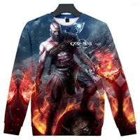 Men&#039;s Hoodies Men&#39;s God Of War Printed 3D Cool Spring Autumn Hoodie Male Female Game Anime Sweatshirt Leisure Personality Clothes