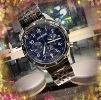 Top Brand Quartz Fashion Mens Mens Time Time Watch Auto Date Полный функциональный часы из нержавеющей стали мужские подарки классическая атмосфера красивые наручные часы Relogios