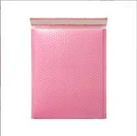 Present Wrap Pink Mailing -kuvert vadderad poly mailer f￶r f￶rpackning sj￤lvt￤tning v￤ska padding vit och svart