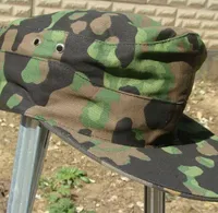 Berets WWII GERMAN ARMY ELITE PLANE TREE NO3 CAMO REVERSIBLE FIELD CAP HAT Reproduction Military Store