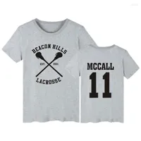 رجال القمصان Teen Wolf Stiles Stilinski 24 قميص Dunbar McCall Camiseta Women T-Shirt كبير الحجم O Tops Mens Mens