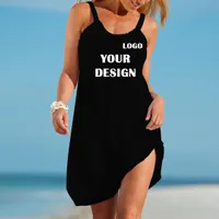 Dresses Robe de plage personnalisee pour femmes avec texte de imprime Design Original haute qualite cadeau taille S-5XL livraison gr
