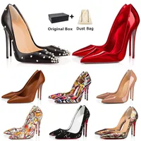High Heels Shoes Sandals Pumps Rubber Loafers Red Bottoms Fashion Womens Leather Dress Stiletto Peep-Toes Heel Luxury Designer Pointy Toe With Box 2022 So Kate