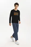 Мужские футболки Tarchia с длинным рукавом позитивность-Power Men New Homme Негабаритный дешевый футболка хлопка Plus Tee 2022 Brand T221007