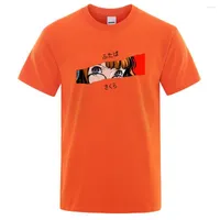 Camisetas masculinas P5 Juego Futaba Sakura Camisetas para hombres Camiseta Camiseta Moda Moda de algod￳n Cartoon Tee suelto