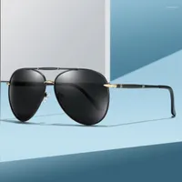 Zonnebrillen klassieke gepolariseerde herencoating rijden zonnen bril mannelijke uv400 tinten metaal brillen gafas de sol para hombre