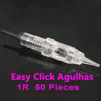 50pcs Agulha Easy Click Dermografo universale 1 3 5 RL Ago per cartuccia permanente per permanente 600d-g per la macchina per tatuaggi per sopracciglia CX200808