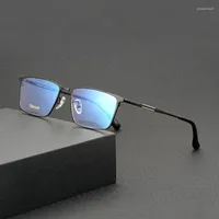 Sunglasses Frames Vacuum IP Electronical Plating Pure Titanium Optical Glasses Frame For Business Men Styles Prescription Eyeglasses With