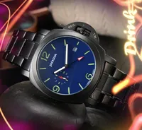 أسعار مميزة Quartz Fashion Mens Time Clock Watches 45mm Auto Date Dial Sub Work Watch Stainless Steel Male Highend Switzerland Wristwatch Wristwatch