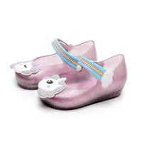Sandals cartone animato simpatico mini melissa unicorno scarpe nuove gelatine invernali pesce bocchetta ragazza non slittamento sandalo toddler2698