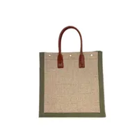 حقائب مصممة للسيدات Rive Gauche tote حقيبة التسوق اتجاه حقائب اليد حقيبة اليد أعلى الكتان الشاطئ كبير سفر كروس كتف الكتف