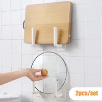 Banyo Aksesuar Seti 2 PCS Mutfak Depolama Rafı Kesme Tahtası Tencere Tutucu Plastik Sargı Film Tuvalet Kağıdı