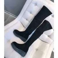 Boots Over The Knee Fashion New Designer Thigh High Heel Pointed Toe Women's Boots Winter Luxury Brand Leather Woodland Sneakers Trainer 1129