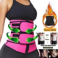 Sauna Sweat Belt Weight Loss Neoprene Waist Trainer Body Shaper Corset  Slimming Belly Sheath Women Tummy Trimmer Cincher Sports