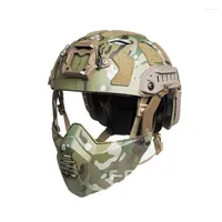 Cascos de ciclismo FMA ABS Fast SF Tactical Helmet con media máscara para 7 colores TB1365A Tamaño M/L