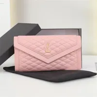 Fashion Men 'Wallet Yslity Luxury Design Mini Women' Business Card Holder Single Zipper Long Square Card Bag 02-06