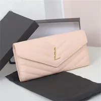 Fashion Men 'Wallet Yslity Luxury Design Mini Women' Business Card Holder Single Zipper Long Square Card Bag 02-03