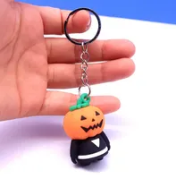 Keychains Halloween Kürbis kreativer Anhänger Personalisiertes Autoschlüsselring leicht zu tragen