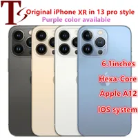 Apple Original iphone XR in iphone 13 pro style phone Unlocked with iphone13 box&Camera appearance 3G RAM smartphone