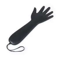 BDSM Ręka Kształt ręczny Whip uderzenie w Paddle Skórzany płomień do zabawy seksualnej Nowy projekt klapsy seksu bdsm kara Niewolnika Equipme210f