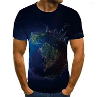 Męskie koszule galaxy planeta grafika dla mężczyzn odzież camisetas tops tee ropa hombre streetwear camisa masculina verano roupas koszulk