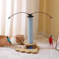 Juguetes para gatos rascando juguete gatito sisal sisal tower pistas de bola molineras patas gatos raspador de muebles para mascotas resistentes